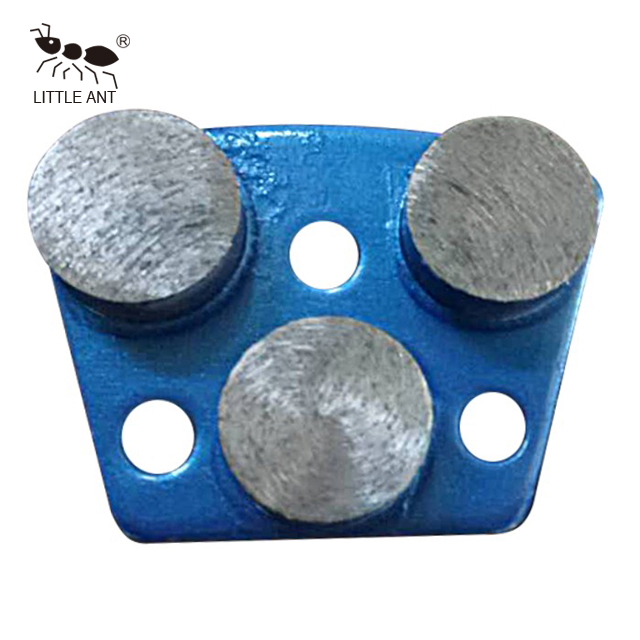 Placa de moagem do diamante do metal trapezoide para o concreto 3Gear a cremalheira circular seca e molhado use azul grosseiro