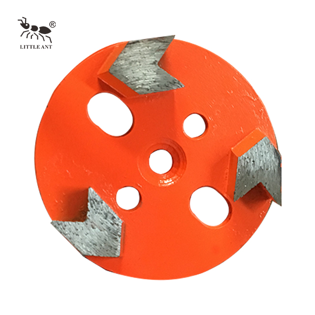 Ferramenta circular do metal da placa de moagem para o uso seco e úmido de concreto 3 engrenagens 100mm
