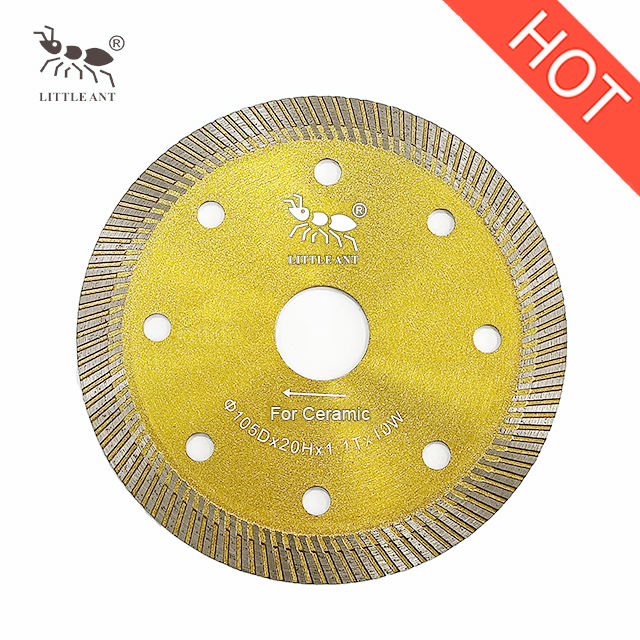 4"/ ∮105mm Diamond Ceramic Turbo Blade Disco de corte Diamond para telha de porcelana 